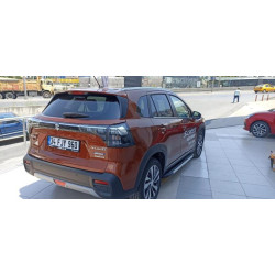 Купити Бокові пороги Duru (2 шт., Алюміній) для Suzuki SX4 S-Cross 2021- рр