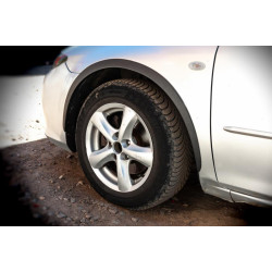 Купить Накладки на арки (SD-SW) (4 шт, черные, ABS-пластик) для Mazda 6 2003-2008 гг