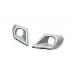 Купить Накладки на противотуманки(ABS, серая) для Renault Duster 2018-2024 гг