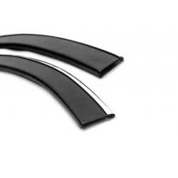 Купити Накладки на арки з хром смужкою (6 шт, чорні) для Volkswagen T5 2010-2015 рр