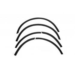 Купити Накладки на арки з хром смужкою (6 шт, чорні) для Volkswagen T5 2010-2015 рр