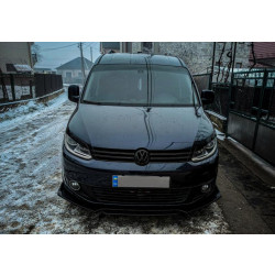 Купить Передняя лип накладка Niken Black (ABS) для Volkswagen Caddy 2010-2015 гг
