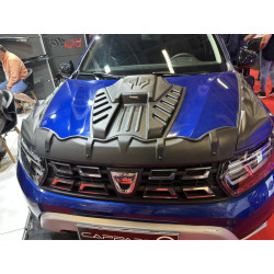 Купить Накладка на капот (ABS) для Renault Duster 2018-2024 гг