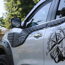 Купить Молдинг на верх двери (6 шт, ABS) для Nissan Navara/NP300 2016- гг