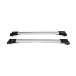 Купити Багажник (поперечини) на звичайні рейлінги Skybar V1 (2 шт) до 140 см, Сірий для Toyota Land Cruiser Prado 250
