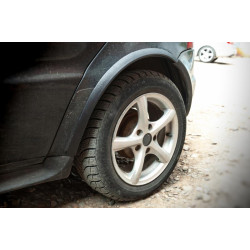 Купить Накладки на арки (4 шт, черные, ABS-пластик) для Mercedes A-сlass W168 1997-2004 гг