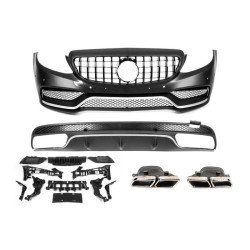 Купити Комплект обвісів з дифузором V1 (AMG C63-designs 2014-2018) для Mercedes C-сlass W205 рр