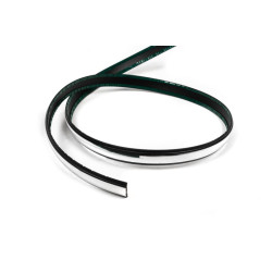 Купити Чорний молдинг із хром смужкою на метраж sal35 (1 метр, 26 мм)