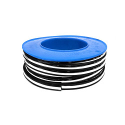 Купить Черный молдинг с хром полоской на метраж sal13 (1 метр, 16.5 мм)