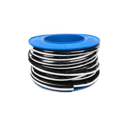 Купить Черный молдинг с хром полоской на метраж sal122 (1 метр, 19 мм)