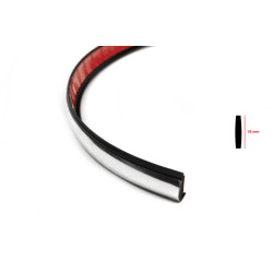 Купить Черный молдинг с хром полоской на метраж sal122 (1 метр, 19 мм)