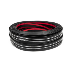 Купить Черный молдинг с хром полоской на метраж sal97 (1 метр, 54 мм)