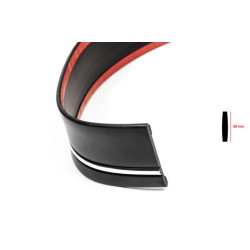 Купить Черный молдинг с хром полоской на метраж sal65 (1 метр, 59 мм)