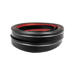 Купить Черный молдинг с хром полоской на метраж sal65 (1 метр, 59 мм)