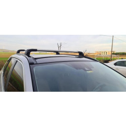 Купить Поперечный багажник на встроенные рейлинги Strong (2 шт) Серый для Toyota Rav 4 2019- гг