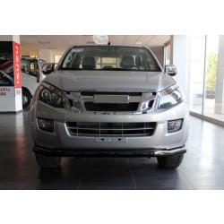 Купити Передній захист Texas (76мм, чорний) для Isuzu D-Max 2011-2019 рр