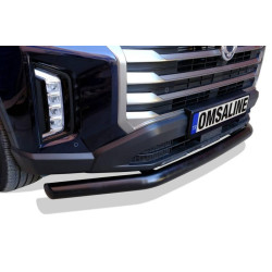 Купить Передняя защита Texas (76мм, черный) для SsangYong Musso ІІ 2018- гг