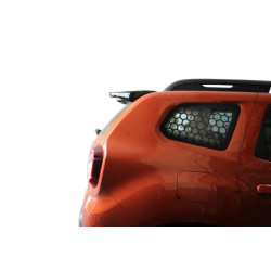 Купити Накладки на задні вікна OmsaLine (2 шт, ABS) для Renault Duster 2018-2024 рр