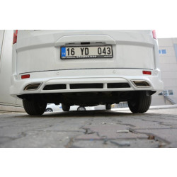 Купить Накладка на задний бампер (под покраску) для Ford Custom 2013-2022 гг
