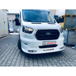 Купить Накладка на передний бампер ERA (2019-2025, под покраску) для Ford Transit 2014- гг