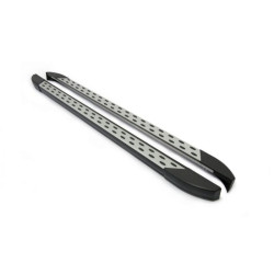 Купити Бокові пороги DOT-Line (2 шт., Алюм.) Середня база для Volkswagen LT 1995-2006 рр