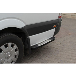 Купити Бокові пороги DOT-Line за колесом (2 шт., Алюм.) Довга база для Volkswagen LT 1995-2006 рр