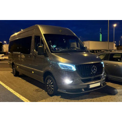 Купить Нижняя накладка на передний бампер (под покраску) для Mercedes Sprinter W907/W910 2018- гг
