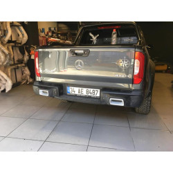 Купити Задній диффузор (чорний мат) для Mercedes X class