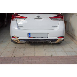 Купити Дифузор на задній бампер (2016-2018, під фарбування) для Toyota Auris рр