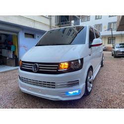 Купити Накладка на передній бампер Genis 2015-2018 (під фарбування) для Volkswagen T6