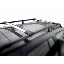 Купить Перемычки на обычные рейлинги без ключа Can V1 (2 шт) до 138 см, Черные для Toyota Land Cruiser Prado 250