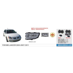 Купить Противотуманки (2 шт, LED) для Mitsubishi Lancer 9 2004-2008 гг