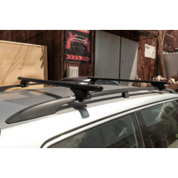 Купити Перемички на звичайні рейлінги під ключ Bold Bar V1 (2 шт) Сірі для Ford Maverick 2000-2007 рр