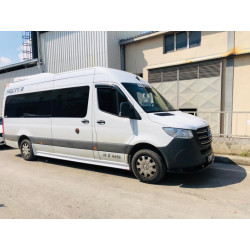 Купить Комплект порогов (под покраску) L4 – Extra Long для Mercedes Sprinter W907/W910 2018- гг