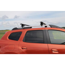 Купить Багажник (поперечины) на обычные рейлинги под ключ Wizard V1 (2 шт) 115 см, Серый для Volkswagen Touran 2010-2015 гг