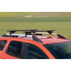 Купить Багажник (поперечины) на обычные рейлинги под ключ Wizard V1 (2 шт) 115 см, Чёрный для Volkswagen Touran 2010-2015 гг