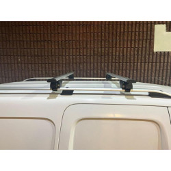 Купить Багажник (поперечины) на обычные рейлинги под ключ Wizard V1 (2 шт) 135 см, Чёрный для Volkswagen Touran 2010-2015 гг