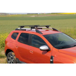 Купить Багажник (поперечины) на обычные рейлинги под ключ Wizard V1 (2 шт) 150 см, Чёрный для Volkswagen Touran 2010-2015 гг
