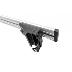 Купить Багажник (поперечины) на обычные рейлинги под ключ Wizard V1 (2 шт) 125 см, Серый для Volkswagen Touran 2010-2015 гг