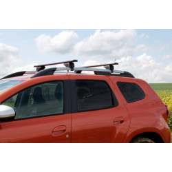 Купить Багажник (поперечины) на обычные рейлинги под ключ Wizard V1 (2 шт) 135 см, Серый для Volkswagen Touran 2010-2015 гг