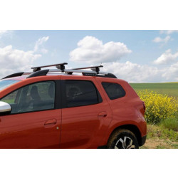 Купить Багажник (поперечины) на обычные рейлинги под ключ Wizard V1 (2 шт) 150 см, Серый для Volkswagen Touran 2010-2015 гг