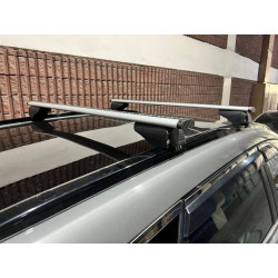 Купить Багажник (поперечины) на интегрированные рейлинги Wizard V2 (2 шт) 115 см, Черный для Volkswagen Touareg 2018- гг