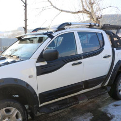 Купить Верхние молдинги дверей (4 шт, ABS) для Mitsubishi L200 2006-2015 гг