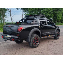 Купить Верхние молдинги дверей (4 шт, ABS) для Mitsubishi L200 2006-2015 гг