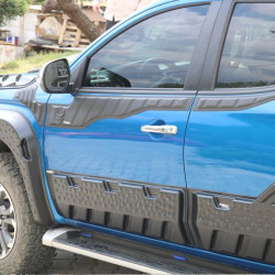 Купить Верхние молдинги дверей 2019-2025 (6 шт, ABS) для Mitsubishi L200