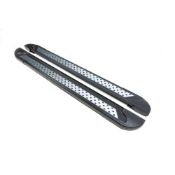 Купить Боковые пороги Vision New Black (2 шт., алюминий) для Toyota Yaris/Yaris Cross (XP210) 2020- гг