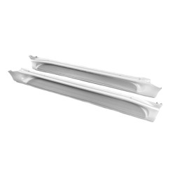 Купити Бокові пороги GX-style (2 шт., алюміній) Чорний колір (чорна підніжка) для Toyota Land Cruiser Prado 150