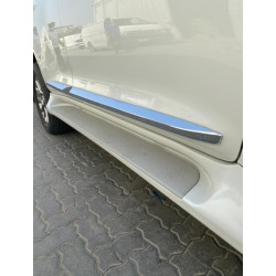 Купити Бокові пороги GX-style (2 шт., алюміній) Чорний колір (чорна підніжка) для Toyota Land Cruiser Prado 150