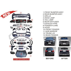 Купить Комплект рестайлинга из X166 в GLS X167 Maybach (Type-A) для Mercedes GL/GLS сlass X166