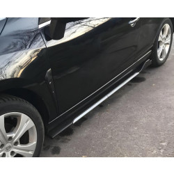 Купить Универсальные накладки на боковые пороги Niken Grey (ABS) (4шт)